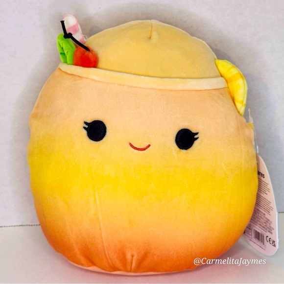 SUSAN 🍹 Mai Tai Summer Ombré Drink Original Squishmallow By Kellytoy NWT - Picture 1 of 8